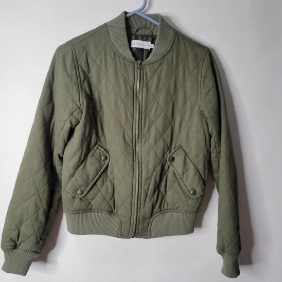 ❤️Sincerely Jules olive green bomber jacket XS - Picture 2 of 11
